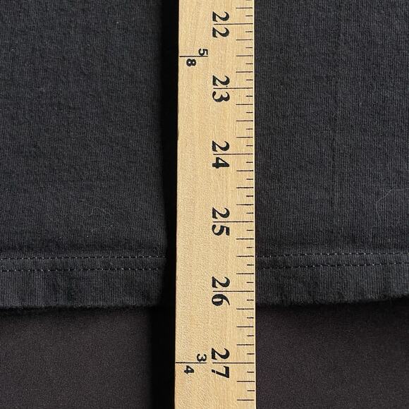 Vintage Velva Sheen Mickey Mouse TShirt Medium Black Embroidered Cotton 90s - Picture 9 of 9